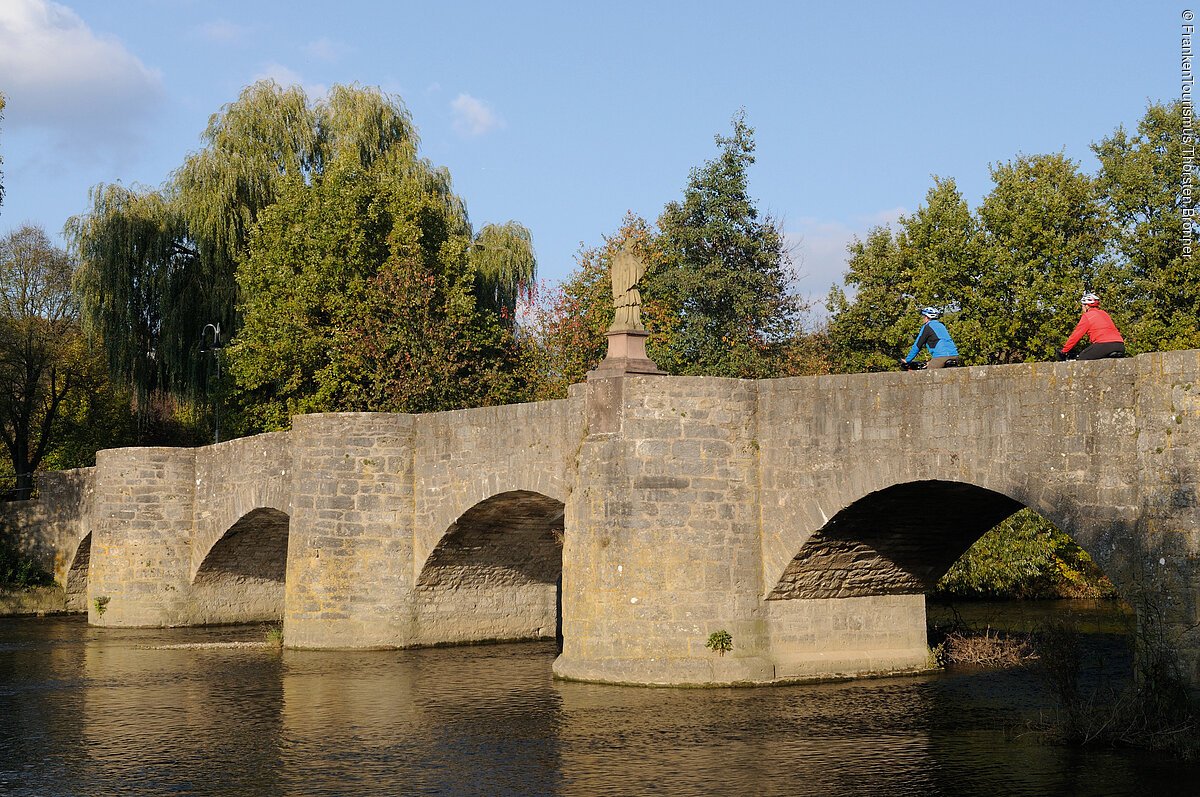 Tauberbrücke (Tauberrettersheim, Liebliches Taubertal) Radweg Liebliches Taubertal, Tauberbrücke Tauberrettersheim