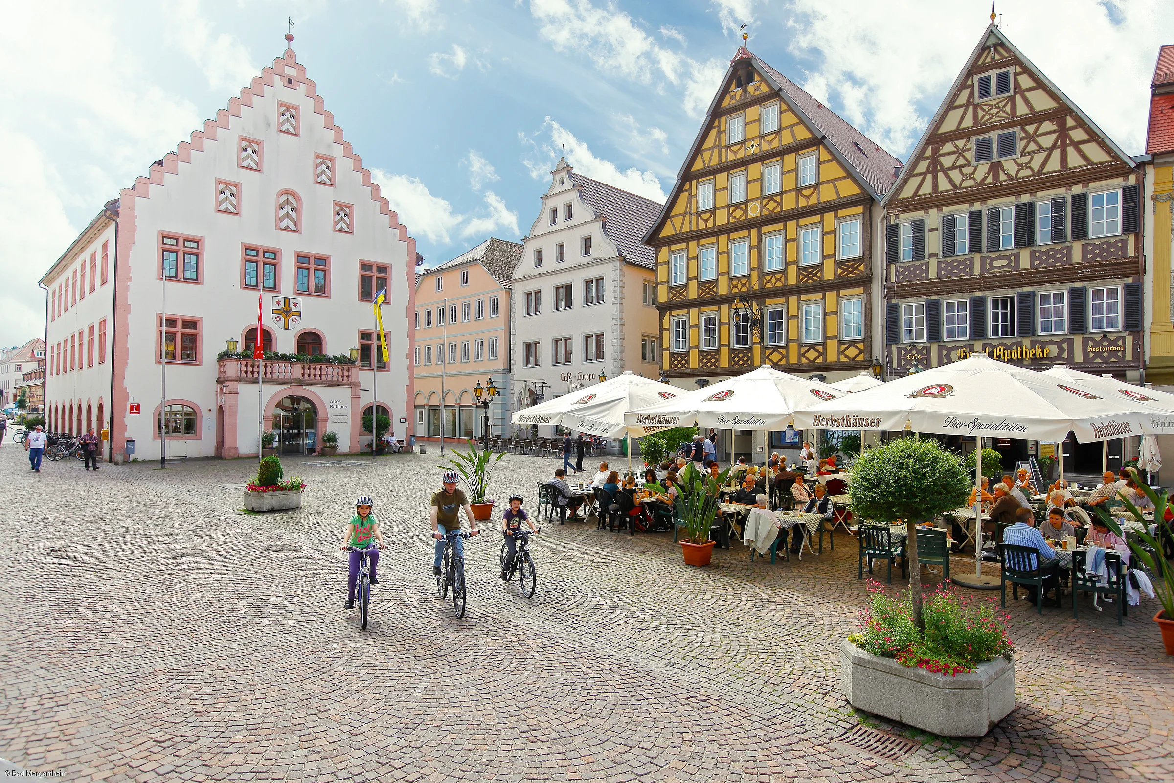 Marktplatz im Urlaubsort Bad Mergentheim